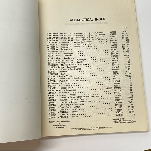 57 Chevy Chevrolet Passenger Car & Truck Factory Dealer Installation Manual 1957 - Picture 9 of 10